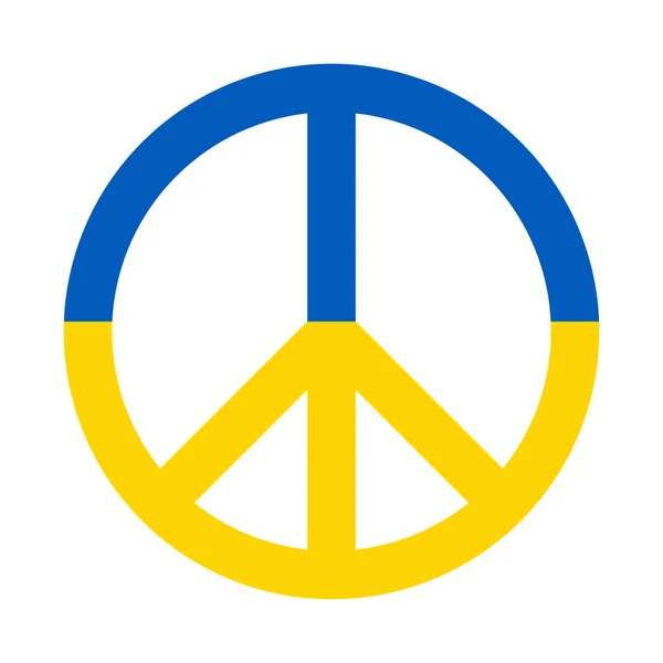Ikona Symbolu Mír Ukrajině — Stock fotografie