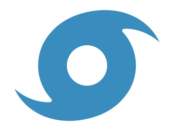 Ilustrasi Ikon Simbol Badai Biru — Stok Foto