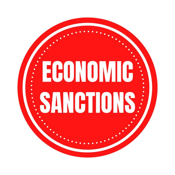Ilustración Del Símbolo Sanciones Económicas — Foto de Stock