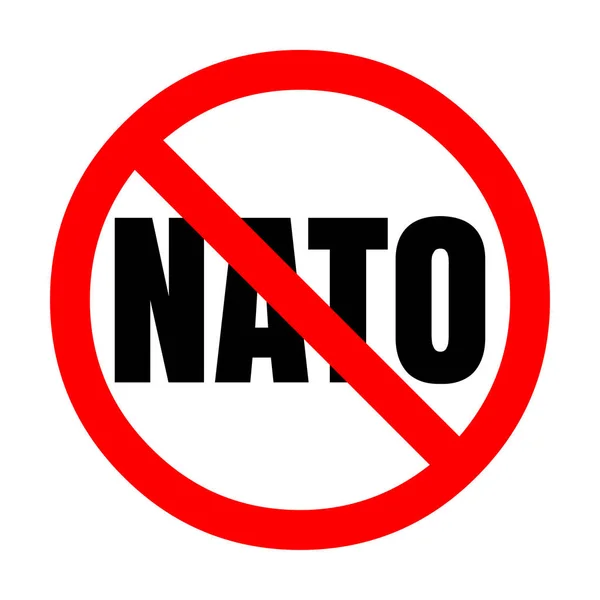 Ingen Nato Tecken Ikon Illustration — Stockfoto