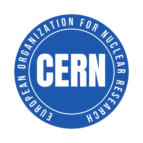 Cern European Organization Nuclear Research Symbol Icon — Stock Photo, Image