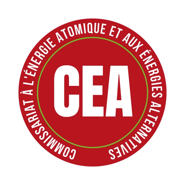 Cea Commission Française Énergie Atomique Des Énergies Indigènes Icône Symbole — Photo