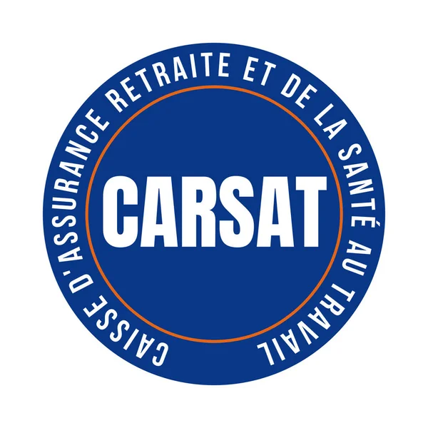 Caisse Assurance Retraite Carsat Icône Symbole Santé Travail Appelée Caisse — Photo