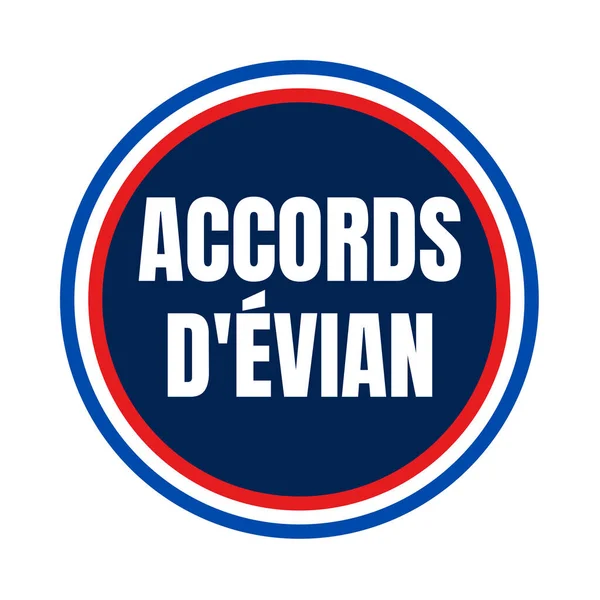 Ícone Símbolo Acordo Evian França — Fotografia de Stock