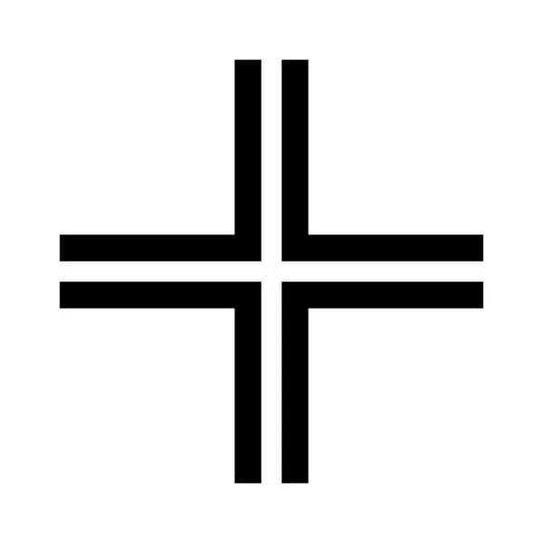 Ikona Symbolu Gamma Cross — Stock fotografie