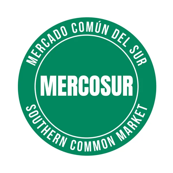 Mercosur Simbolo Del Mercato Comune Meridionale — Foto Stock