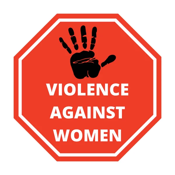 Stop Violence Women Symbol Icon — Stock Photo, Image