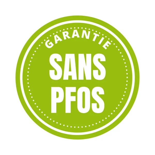 Certified Pfos Free Symbol Icon French Language — Stock Photo, Image