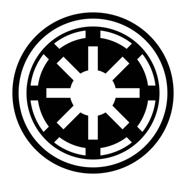 銀河帝国のシンボルアイコンイラスト — ストック写真