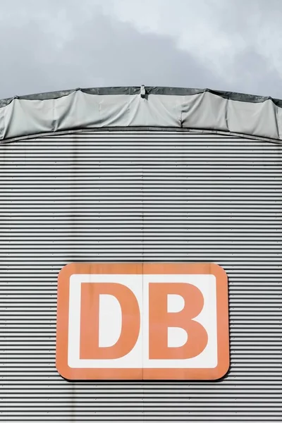Frankfurt Germany September 2015 Logo Wall Deutsche Bahn Also Called — Fotografia de Stock