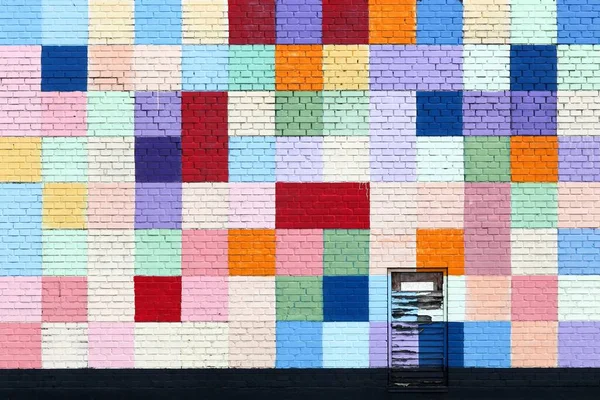 Colorful Brick Wall Denmark — Stock Photo, Image