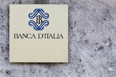 Bergamo, Italy - April 15, 2016: The Bank of Italy called Banca d'Italia in Italian language is the central bank of Italy and part of the European system of central banks