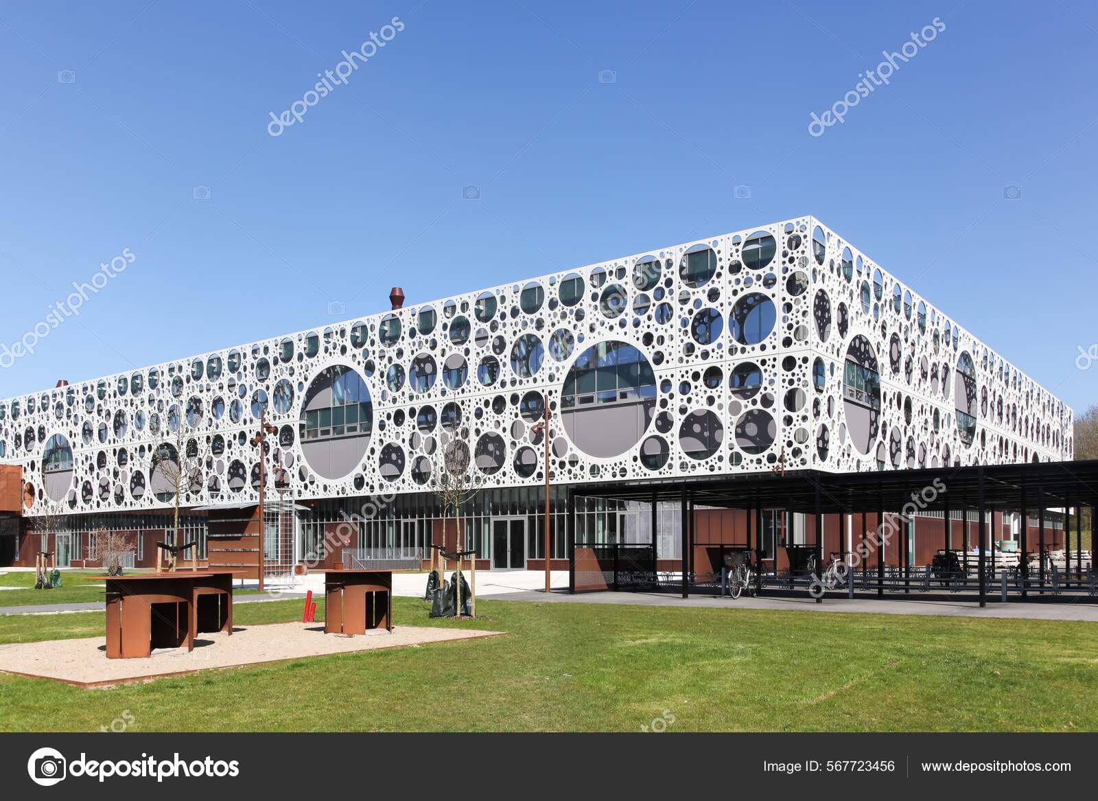 Odense Denmark April 2017 Odense University Building University