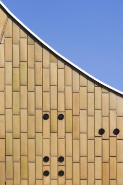 Berlin, Almanya - 15 Mayıs 2013: Berliner Filarmonisi 'nin ayrıntıları ve ön yüzü