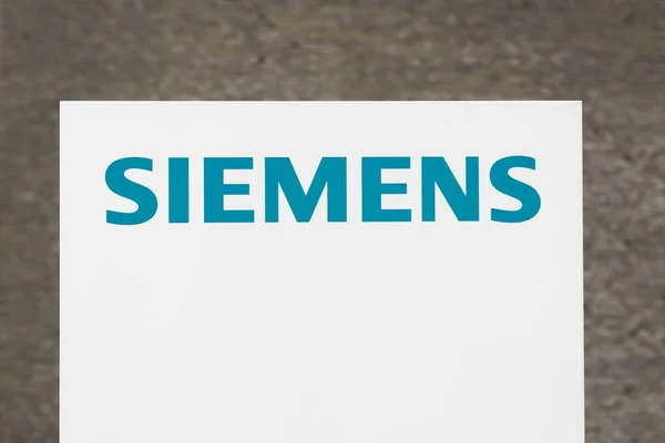 Tilst Dänemark Juni 2015 Siemens Logo Auf Einem Schild Siemens — Stockfoto