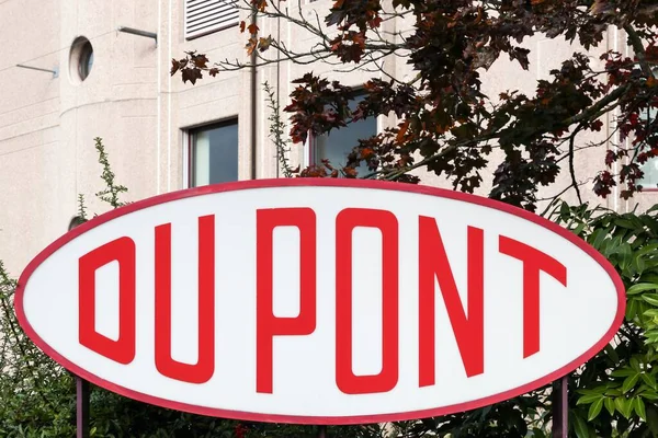 Geneva Switzerland October 2017 Logo Brand Dupont Fence Dupont One — Photo