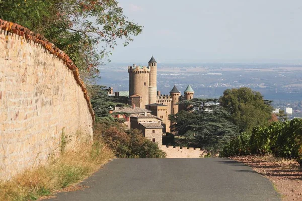 Castle Montmelas Beaujolais Fransa — Stok fotoğraf