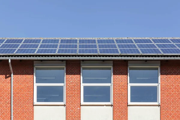 Solar Panels Roof — Stock Photo, Image