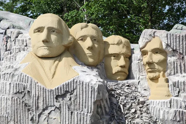 Billund Denmark May 2014 Mount Rushmore Legoland Resort Billund Denmark — Stock Photo, Image