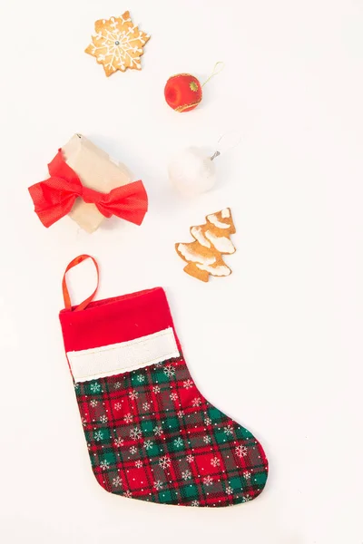 Socks Christmas Top View — Stock Photo, Image