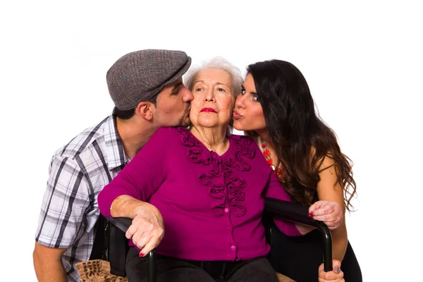 Loving grandchildren — Stock Photo, Image