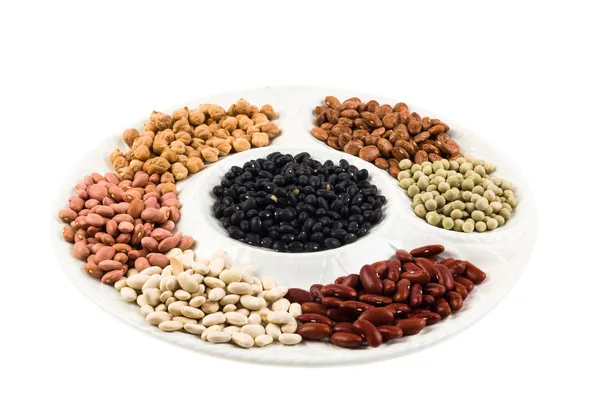Plate of beans — Stock Photo, Image