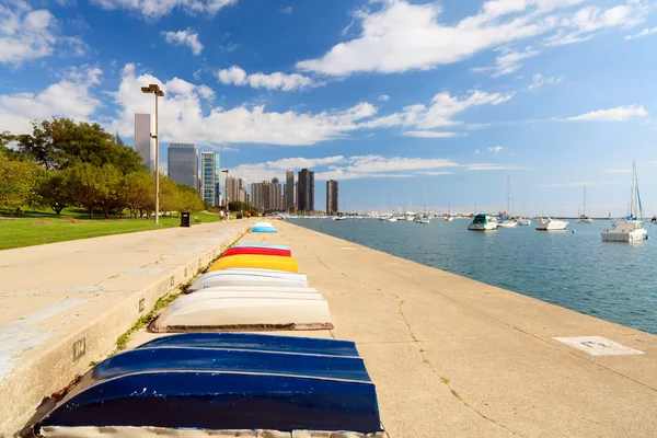 Orilla del lago de Chicago — Foto de Stock