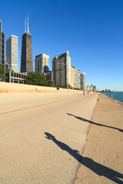 Orilla del lago de Chicago — Foto de Stock