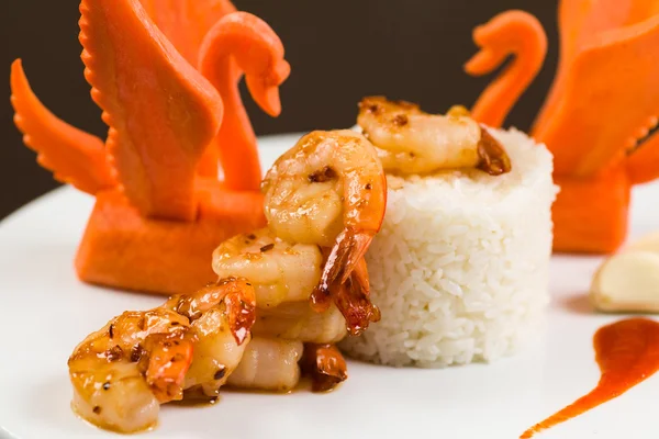 Alho asiático camarão — Fotografia de Stock