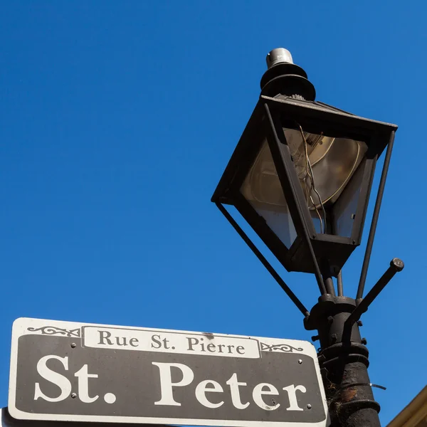 San Pietro cartello stradale — Foto Stock