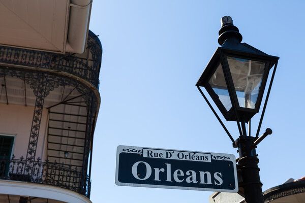 Orleans street sign