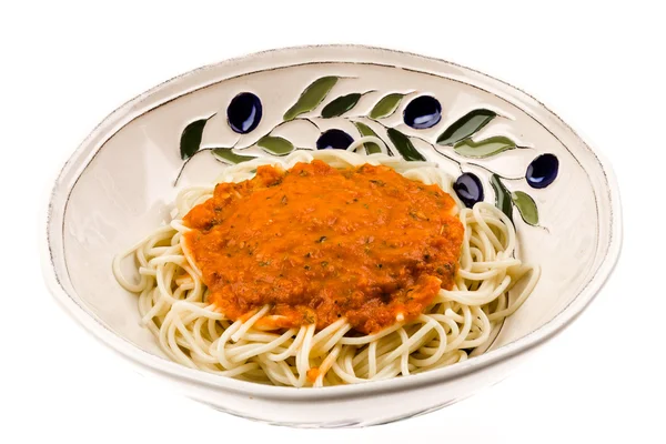 Tál spagetti — Stock Fotó