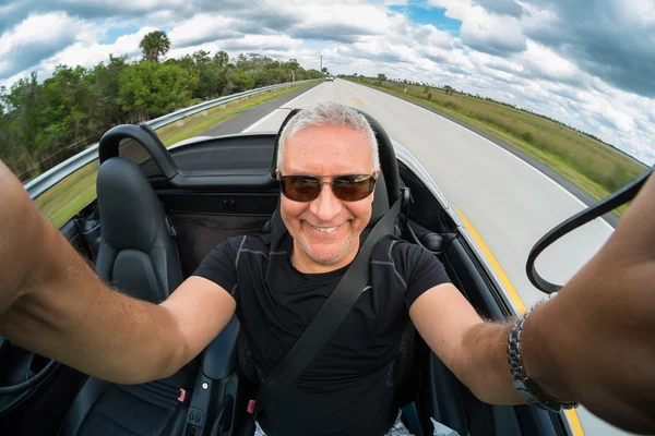 Man driving — Stock Photo, Image