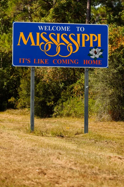 Mississippi tecken — Stockfoto