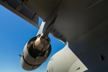Amerikan c-17 globemaster jet ulaşım uçak