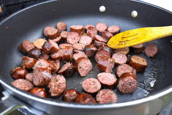 Grillen worst — Stockfoto