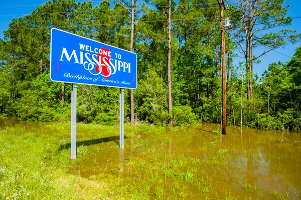 Señal del estado de Mississippi — Foto de Stock