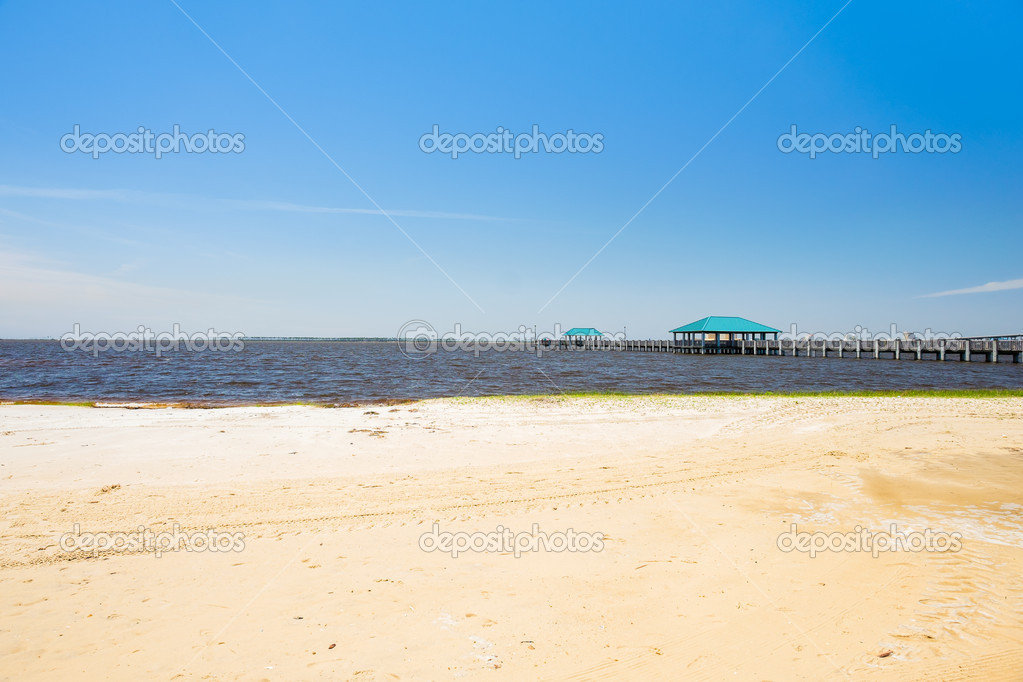 Ocean Springs Beach Stock Photo Fotoluminate 46373165