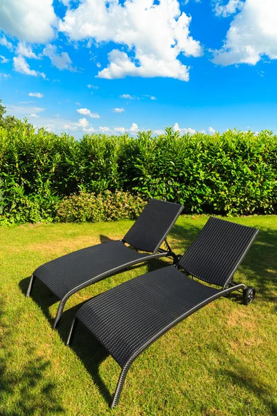 Gazon stoelen — Stockfoto