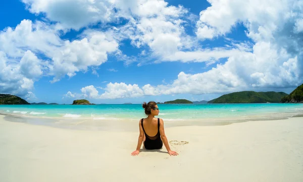 Bela praia caribenha — Fotografia de Stock