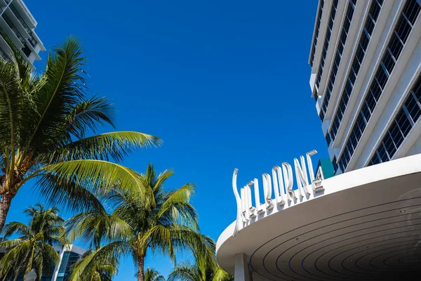 Miami Floryda Usa Stycznia 2022 Shelborne Hotel Klasyczną Architekturą Art — Zdjęcie stockowe