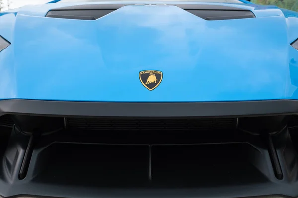 Miami Florida Usa Februar 2022 Exotischer Lamborghini Huracan Sto Supersportwagen — Stockfoto