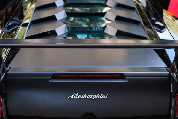 Miami Florida Febrero 2022 Exotic Lamborghini Supercar Display Public Miami — Foto de Stock
