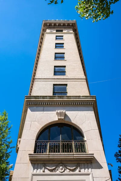 North Carolina Asheville Usa May 2022 Cityscape Flat Iron Building — 스톡 사진