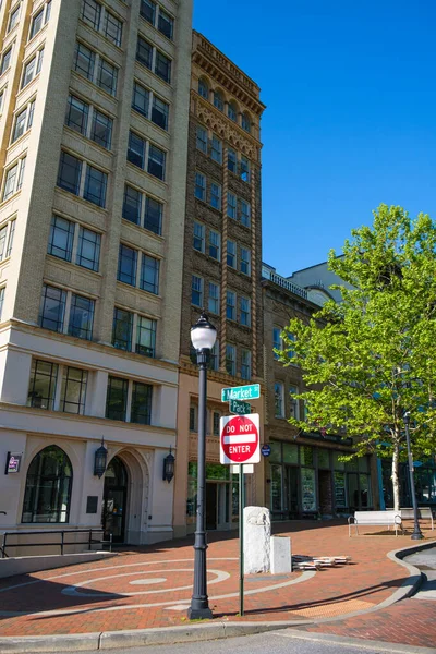 Asheville North Carolina Usa Mai 2022 Stadtbild Des Innenstadtbezirks Dieser — Stockfoto