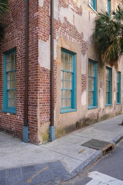 Güney Carolina, Charleston 'daki Fransız Bölgesi' nin tarihi mimarisi.