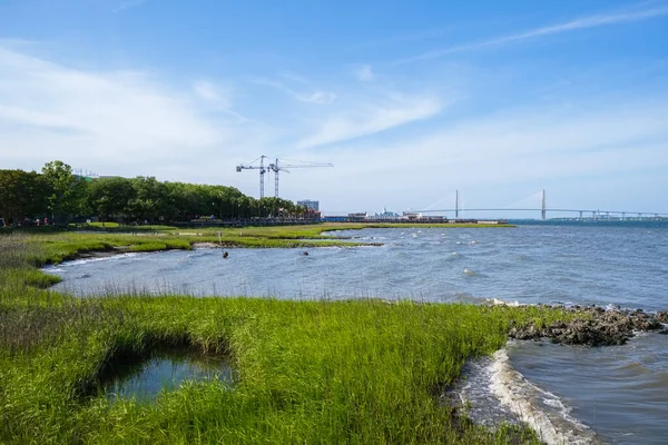 Waterfront Park Wzdłuż Zatoki Centrum Charleston Karolina Południowa — Zdjęcie stockowe