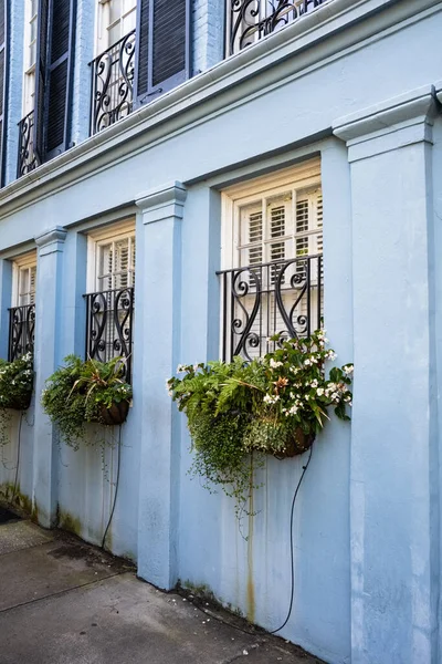 Historische Architectuur Van Wijk French Quarter Charleston South Carolina — Stockfoto