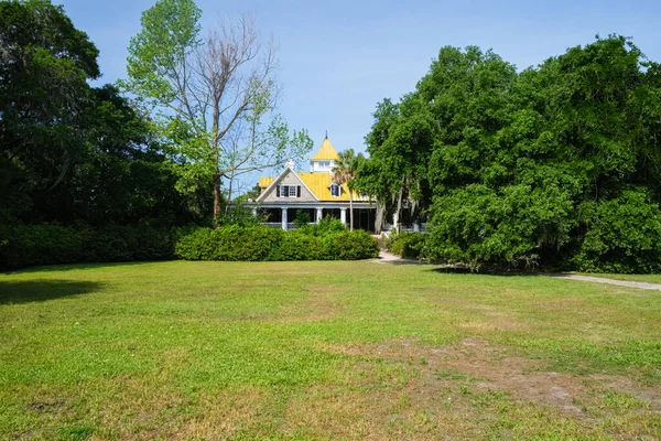 Charleston South Carolina Usa May 2022 Historic House Southerm Magnolia — Stock Photo, Image