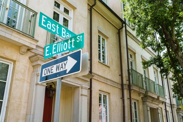 Cityscape Histórico Bairro Residencial French Quarter Charleston Carolina Sul — Fotografia de Stock